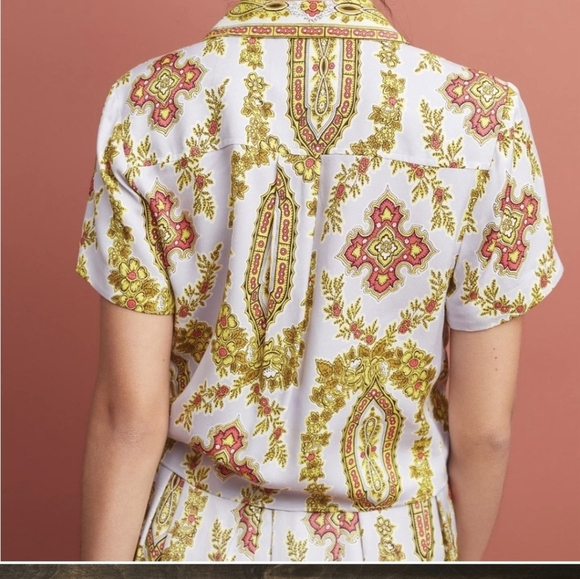 Anthrpologie Echarpe Blouse Size 8 - Picture 2 of 10